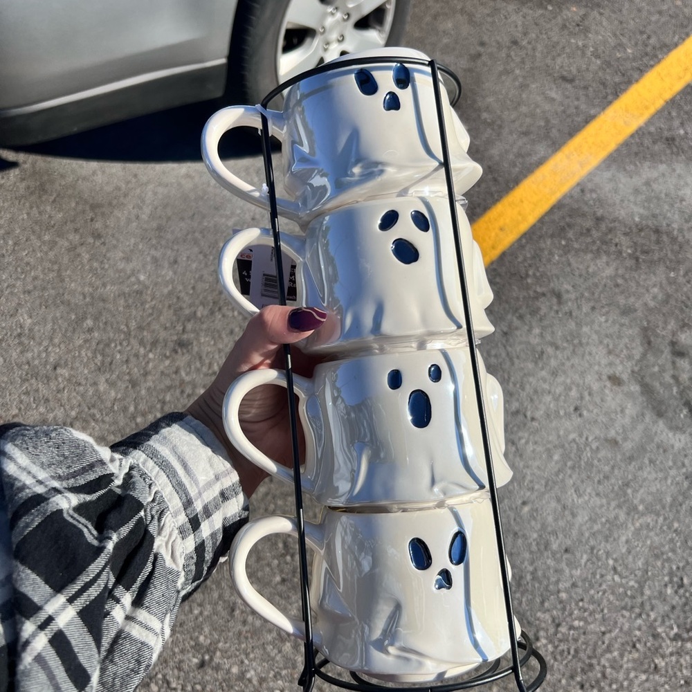 Ghost Stacking Mugs